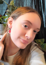 Load image into Gallery viewer, Santa Hat Earrings